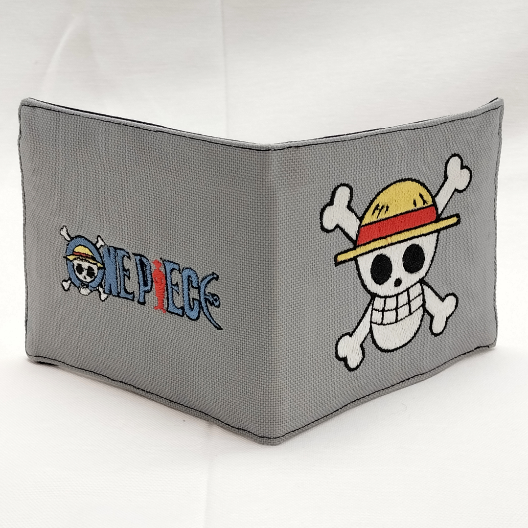 Billetera Bordada One Piece - Diseño Jolly Roger & Logo | Piratas del Sombrero de Paja 9