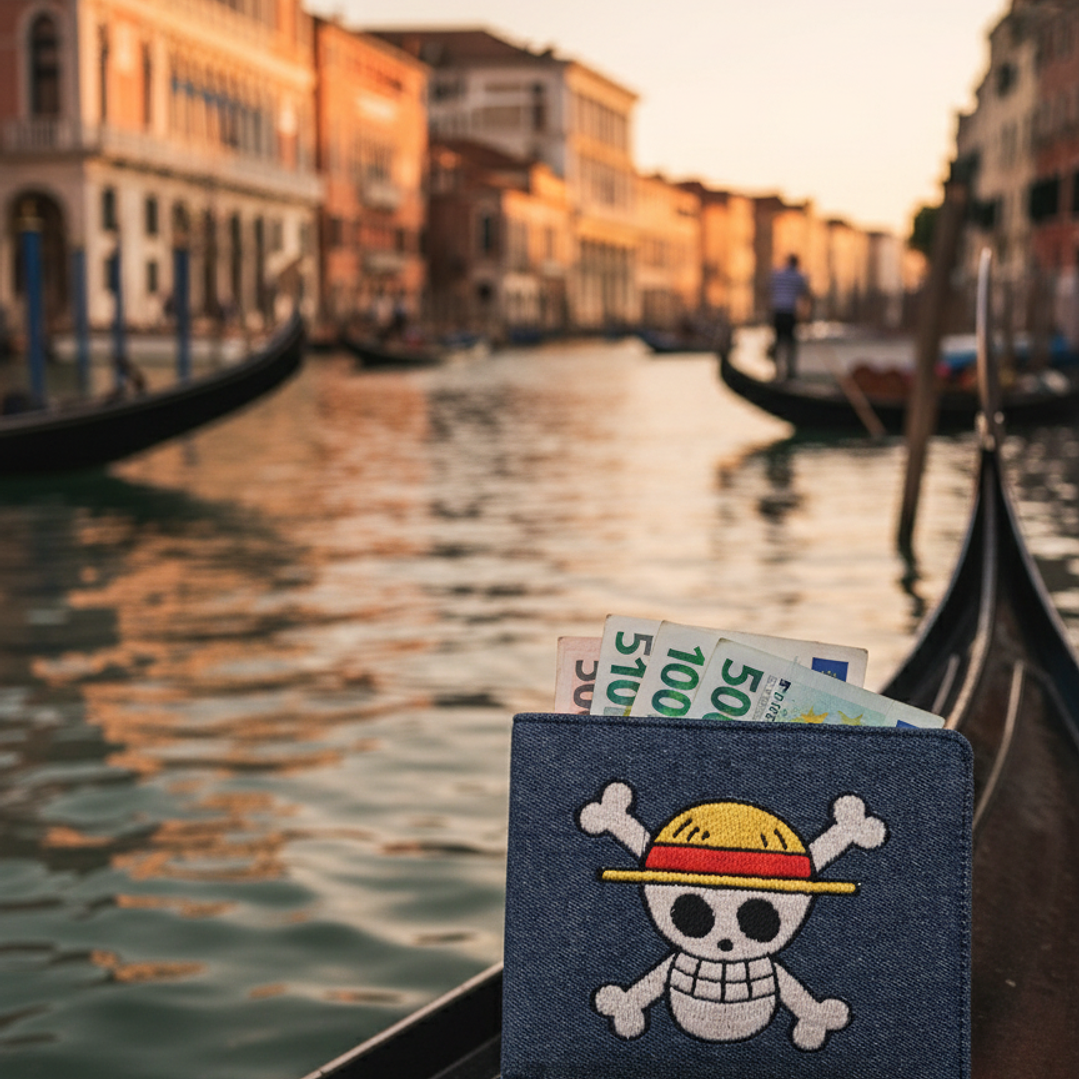 Billetera Bordada One Piece - Diseño Jolly Roger & Logo | Piratas del Sombrero de Paja 16