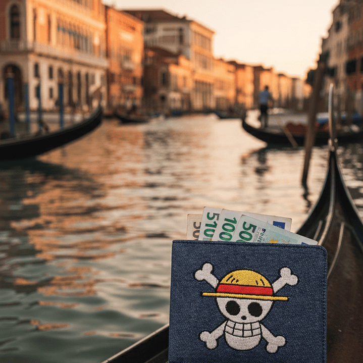 Billetera Bordada One Piece - Diseño Jolly Roger & Logo | Piratas del Sombrero de Paja 16