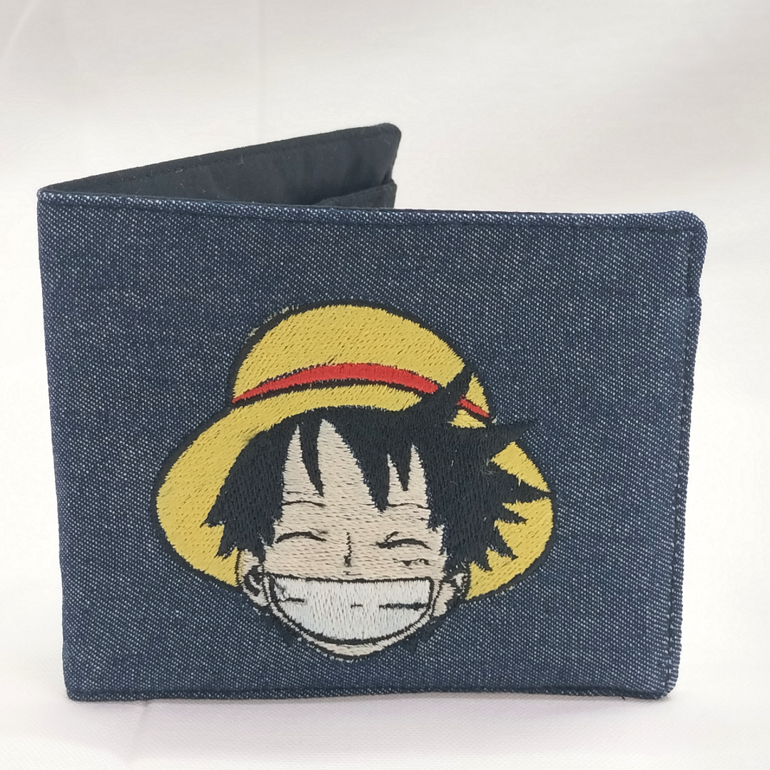 Billetera Bordada One Piece - Diseño Luffy & Logo | Piratas del Sombrero de Paja 3