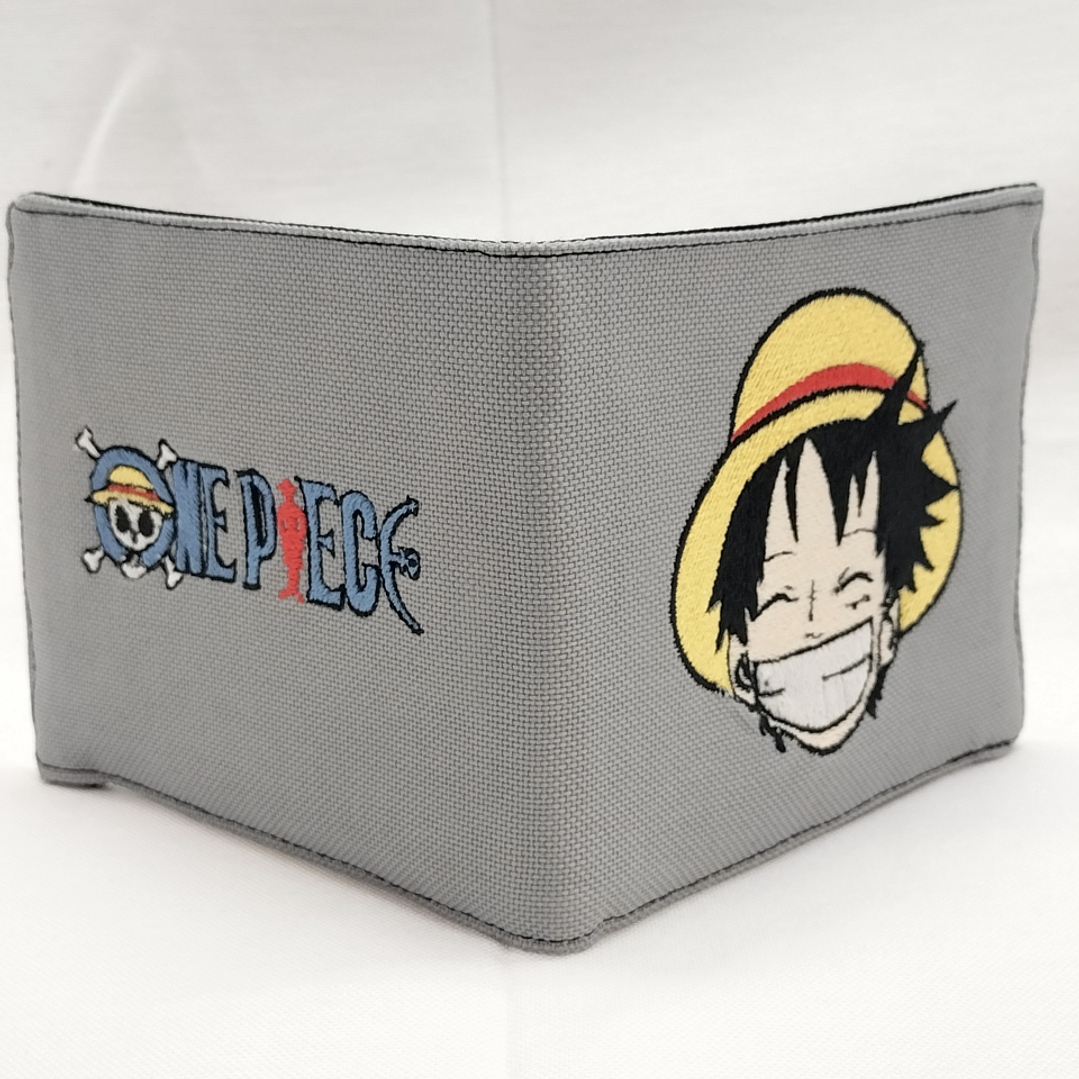 Billetera Bordada One Piece - Diseño Luffy & Logo | Piratas del Sombrero de Paja 8