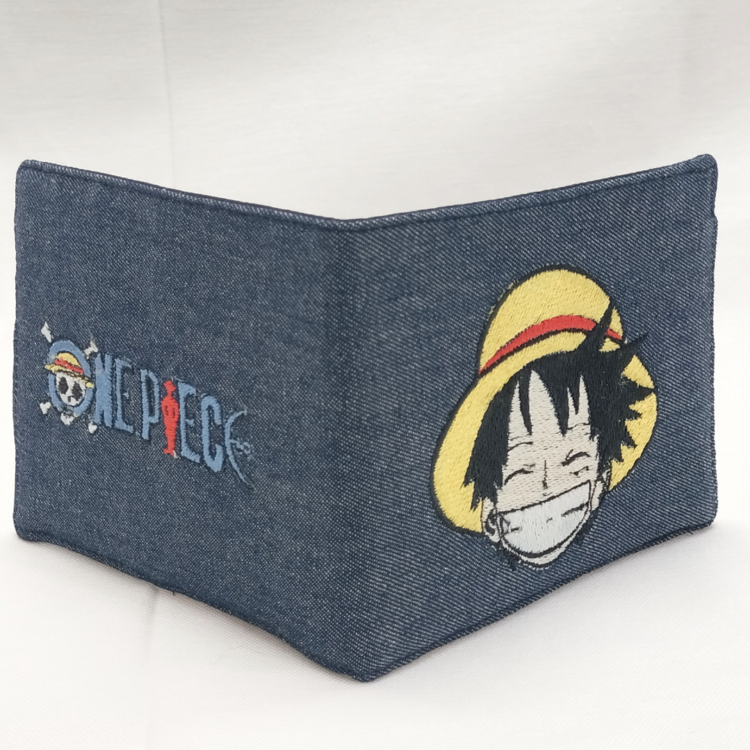 Billetera Bordada One Piece - Diseño Luffy & Logo | Piratas del Sombrero de Paja 9