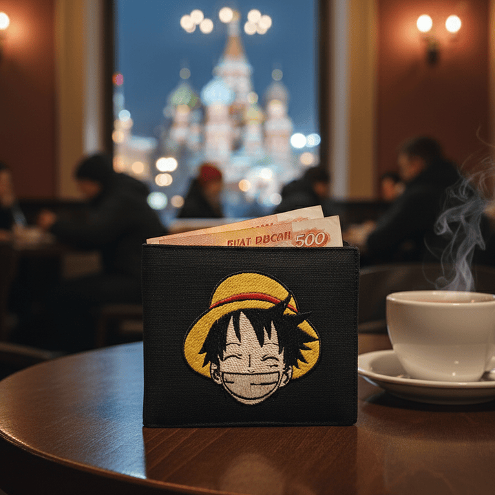 Billetera Bordada One Piece - Diseño Luffy & Logo | Piratas del Sombrero de Paja 16