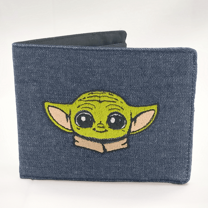 Billetera Bordada Star Wars - Diseño Grogu & Logo | La Fuerza en tu Bolsillo 3