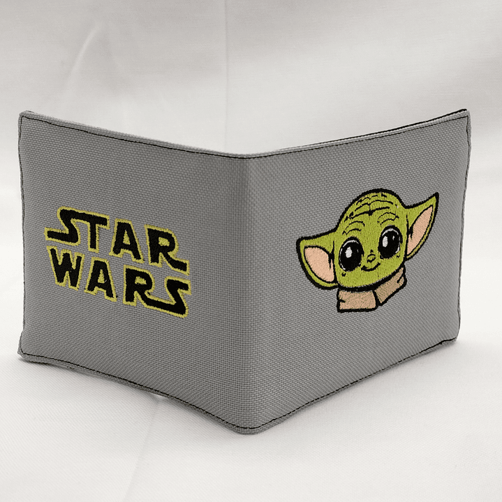 Billetera Bordada Star Wars - Diseño Grogu & Logo | La Fuerza en tu Bolsillo 8