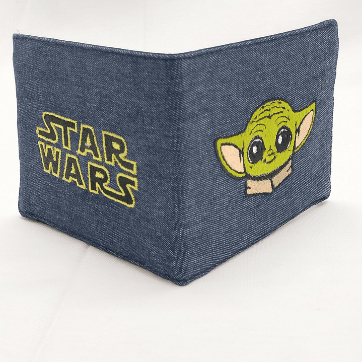 Billetera Bordada Star Wars - Diseño Grogu & Logo | La Fuerza en tu Bolsillo 9