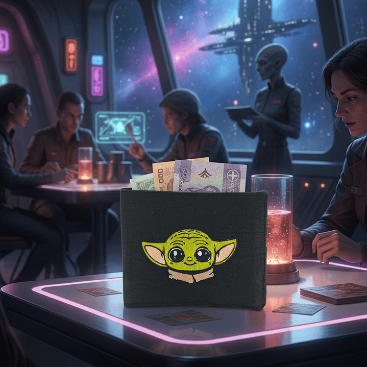 Billetera Bordada Star Wars - Diseño Grogu & Logo | La Fuerza en tu Bolsillo 18