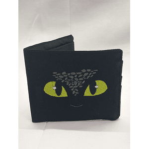 Billetera Bordada Cómo Entrenar a Tu Dragón - Diseño Chimuelo & Hooligans Peludos