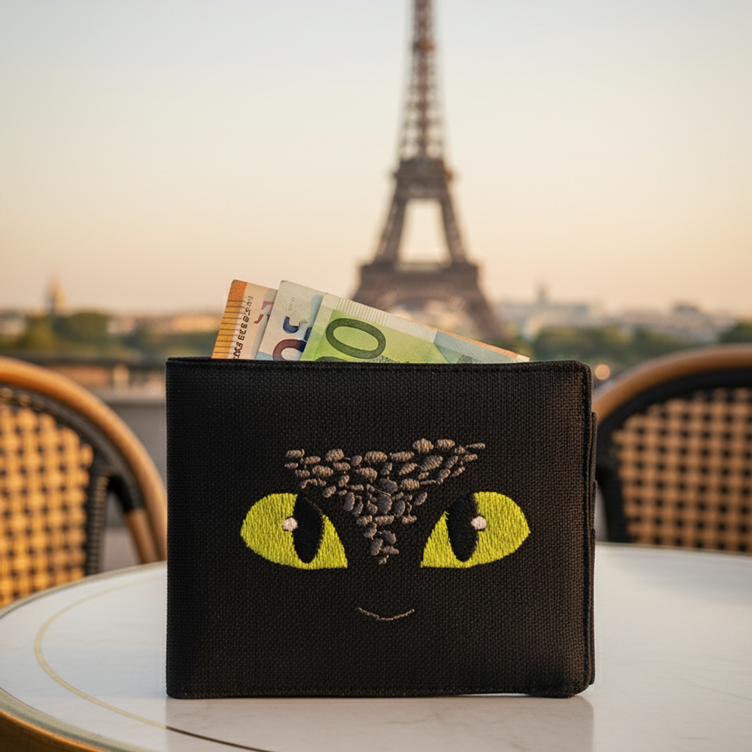 Billetera Bordada Cómo Entrenar a Tu Dragón - Diseño Chimuelo & Hooligans Peludos 6