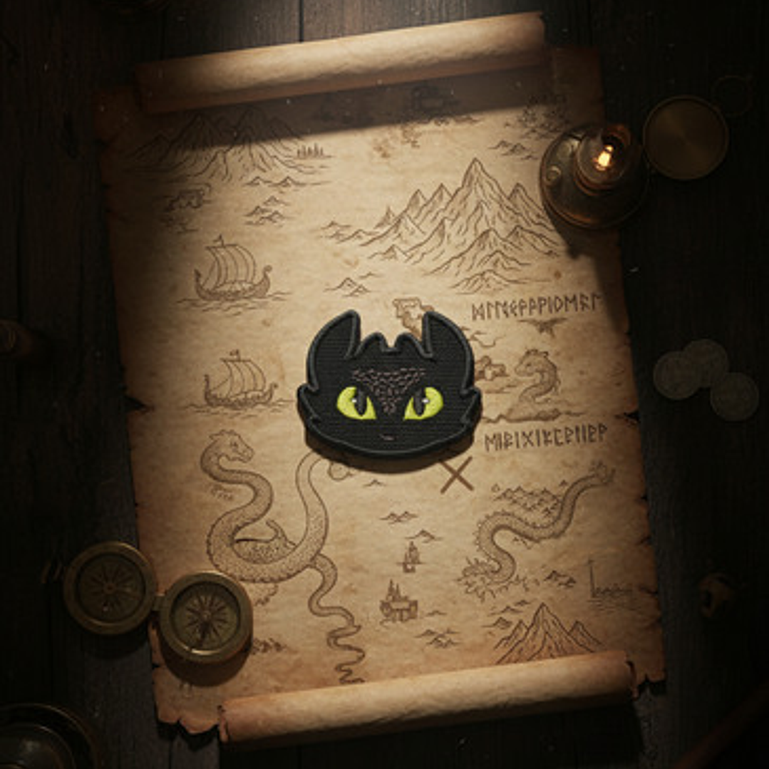 Parche Bordado Chimuelo Furia Nocturna | Termoadhesivo 1