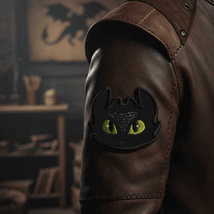 Parche Bordado Chimuelo Furia Nocturna | Termoadhesivo 3