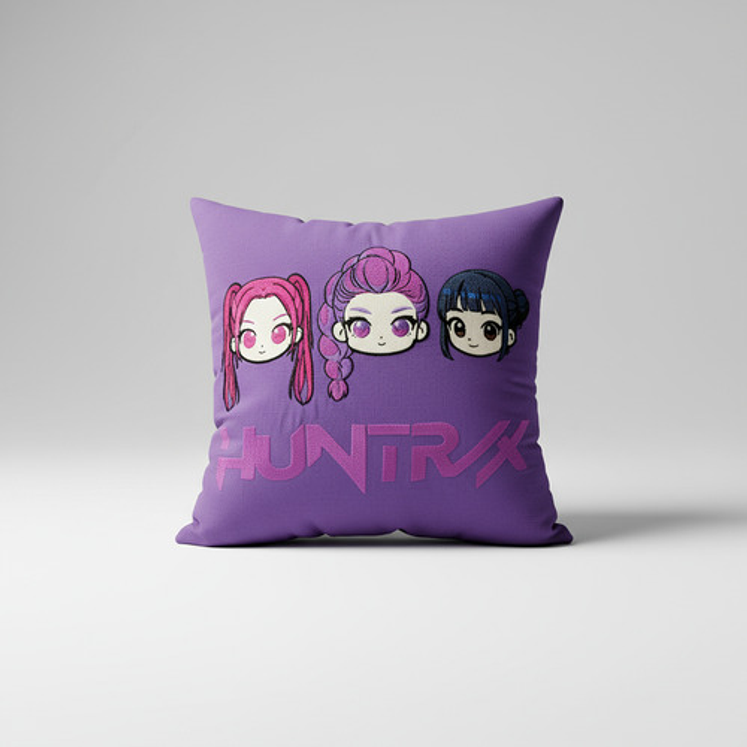 Cojín Bordado Guerreras Kpop  | Chibi Rumi, Mira Y Zoey 3