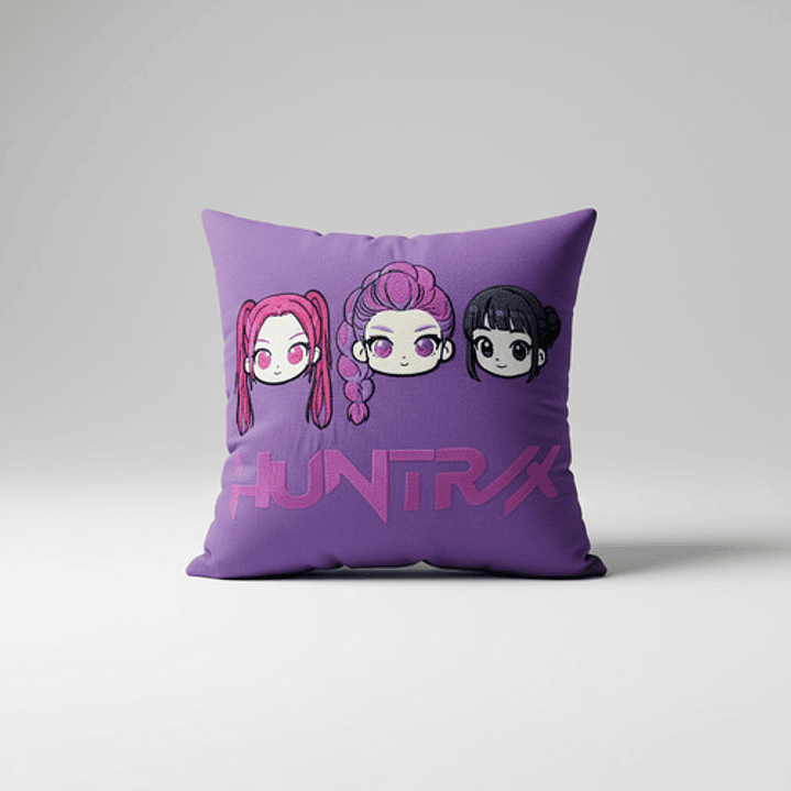 Cojín Bordado Guerreras Kpop  | Chibi Rumi, Mira Y Zoey 3