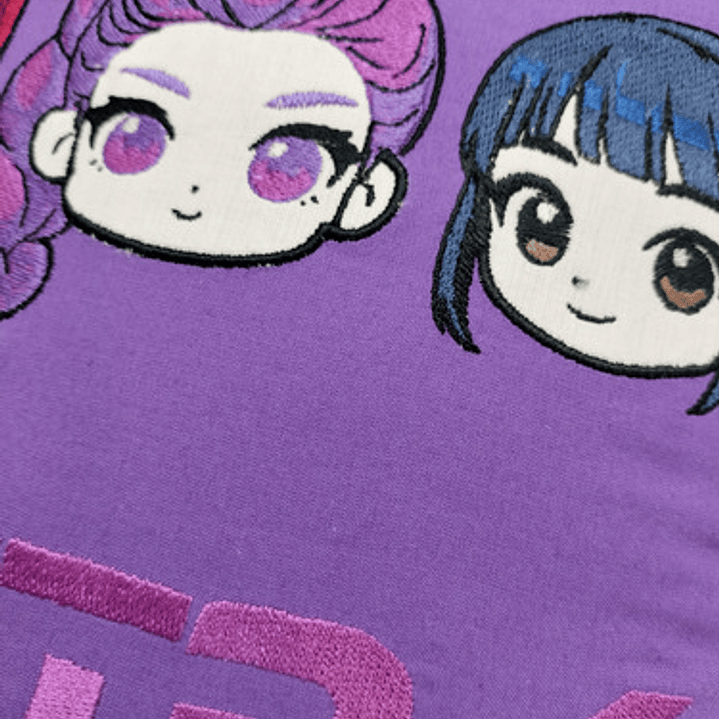 Cojín Bordado Guerreras Kpop  | Chibi Rumi, Mira Y Zoey 7