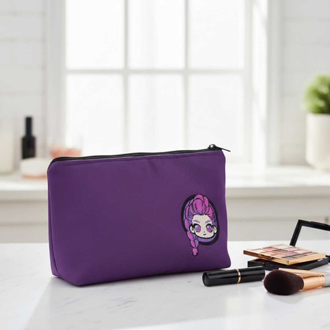 Estuche Cosmetiquero Bordado: K-pop Huntrix Rumi 1