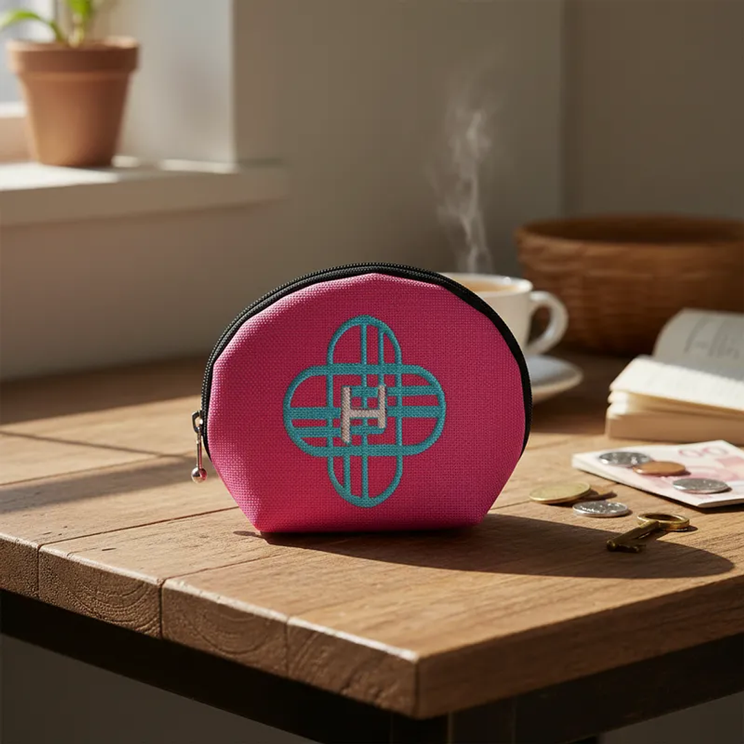 Monedero Bordado K-pop Cazadoras Logo Huntrix 3