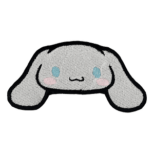 Parche Bordado Cinnamoroll Cachorro Blanco  Termoadhesivo