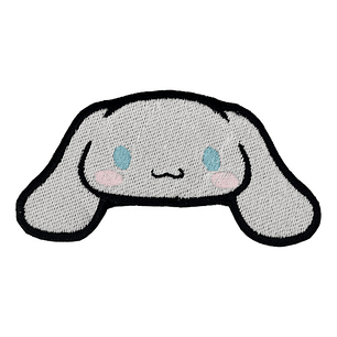 Parche Bordado Cinnamoroll Cachorro Blanco  Termoadhesivo