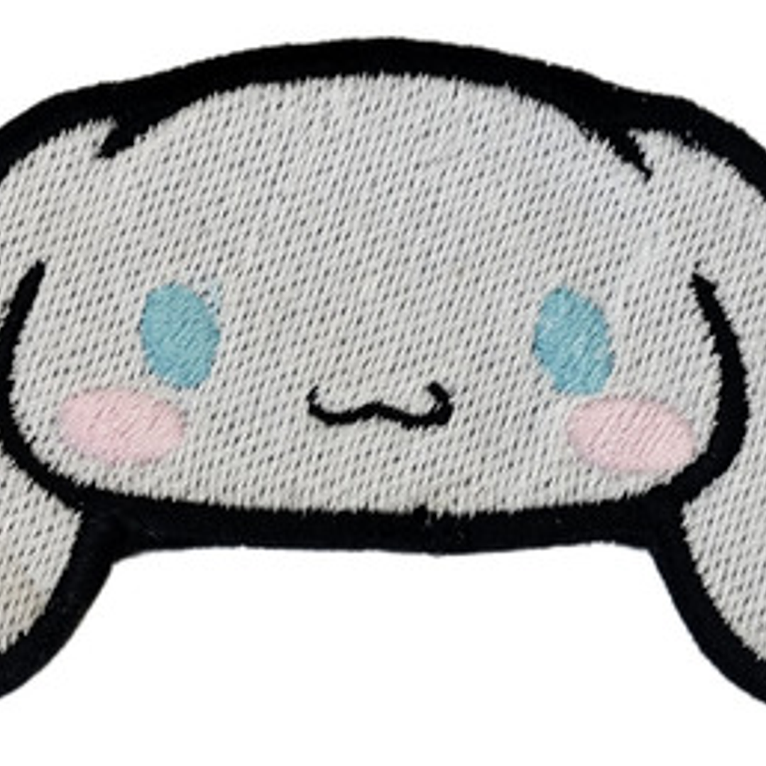Parche Bordado Cinnamoroll Cachorro Blanco  Termoadhesivo 2