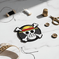 Parche Bordado Calavera Pirata Sombrero Paja Termoadhesivo - Miniatura 3