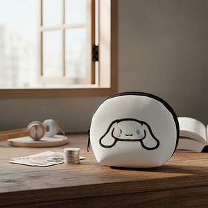 Monedero Bordado Perrito Kawaii Cinnamo Orejas Largas