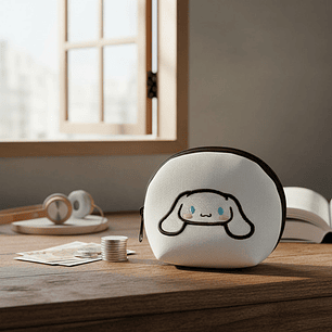 Monedero Bordado Perrito Kawaii Cinnamo Orejas Largas