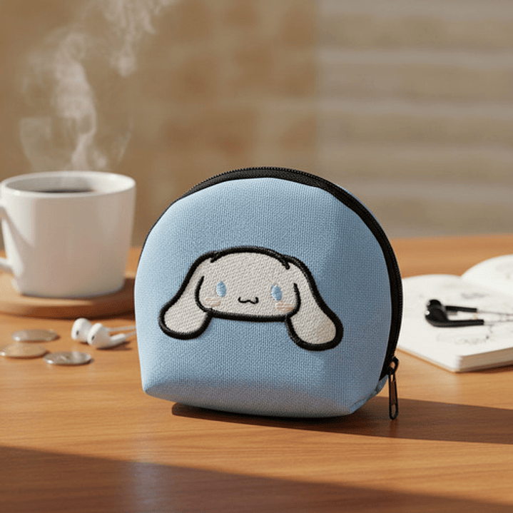 Monedero Bordado Perrito Kawaii Cinnamo Orejas Largas 1