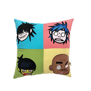 Cojín Gorillaz Bordado de Alta Densidad - 100% Algodón Orgánico