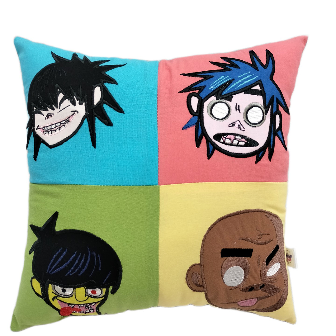 Cojín Gorillaz Bordado de Alta Densidad - 100% Algodón Orgánico 1