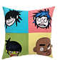 Cojín Gorillaz Bordado de Alta Densidad - 100% Algodón Orgánico - Miniatura 1