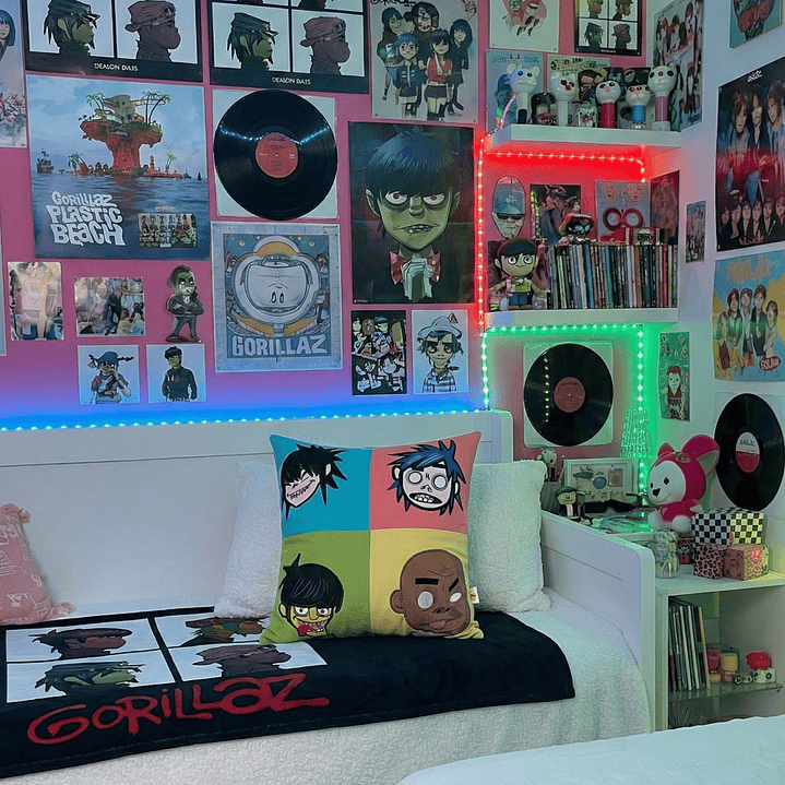 Cojín Gorillaz Bordado de Alta Densidad - 100% Algodón Orgánico 9