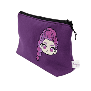 Estuche Cosmetiquero Bordado: K-pop Huntrix Rumi