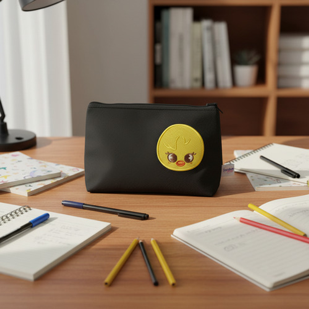 Estuche Bordado Skzoo - Bbokari Negro 4