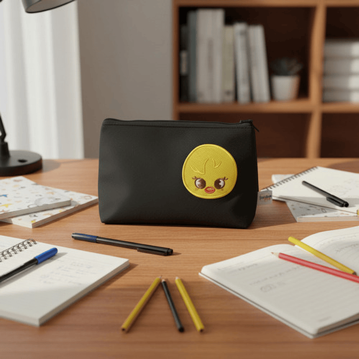 Estuche Bordado Skzoo - Bbokari Negro 4