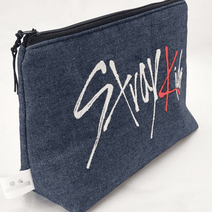 Estuche Bordado Skzoo - Wolfchan Azul Acero Jeans Bordado 3