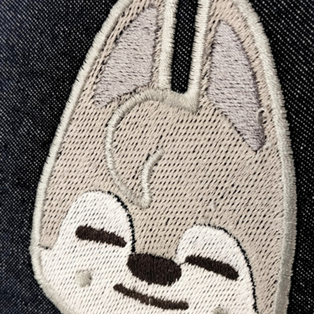 Estuche Bordado Skzoo - Wolfchan Azul Acero Jeans Bordado 6