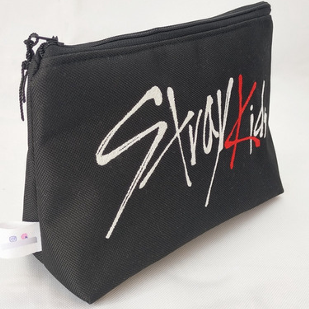 Estuche Bordado Skzoo - Wolfchan Negro Lona Bordada 3