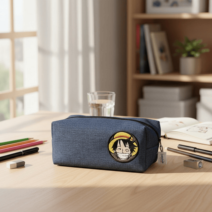 Estuche Bordado Fanart Capitán Sombrero De Paja Luffy Style 2