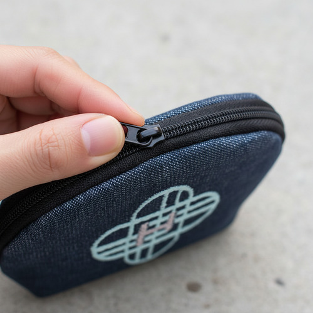 Monedero Bordado K-pop Cazadoras Logo Huntrix 3