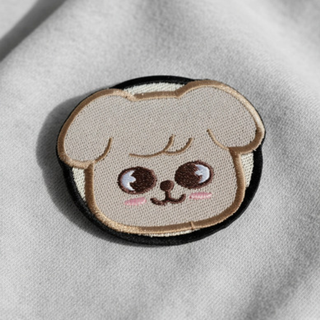 Parche Bordado Termoadhesivo PuppyM (SKZoo Fan Art) 3