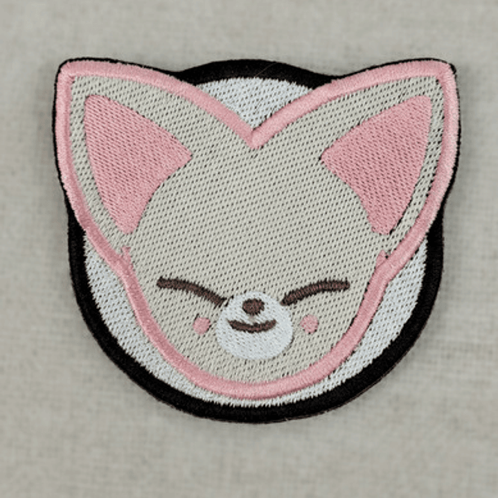 Parche Bordado Termoadhesivo FoxI.NY | SKZoo Fan Art 3