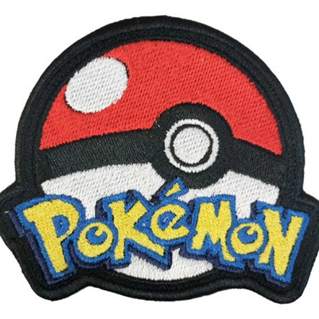 Parche Bordado Termoadhesivo Pokebola (Pokémon Fan Art) 1