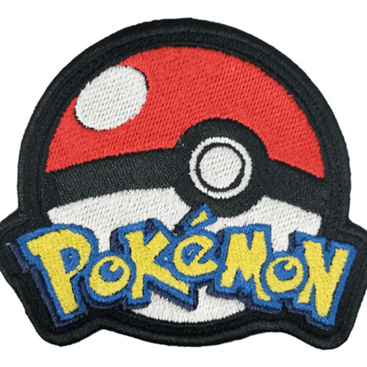 Parche Bordado Termoadhesivo Pokebola (Pokémon Fan Art) 1