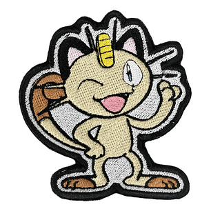Parche Bordado Termoadhesivo Meowth (Equipo Rocket) (Pokémon Fan Art)