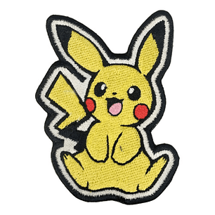 Parche Bordado Termoadhesivo Pikachu (El compañero fiel) (Pokémon Fan Art)