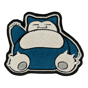 Parche Bordado Termoadhesivo Snorlax (El Dormilón) (Pokémon Fan Art)