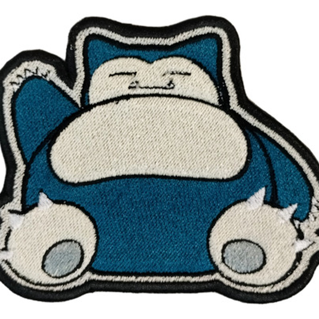 Parche Bordado Termoadhesivo Snorlax (El Dormilón) (Pokémon Fan Art) 1