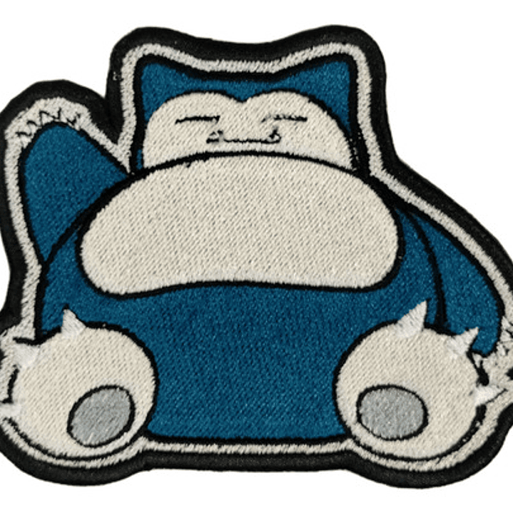 Parche Bordado Termoadhesivo Snorlax (El Dormilón) (Pokémon Fan Art) 1