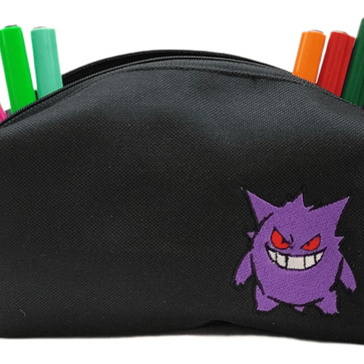 Estuche Bordado Gengar Negro 4