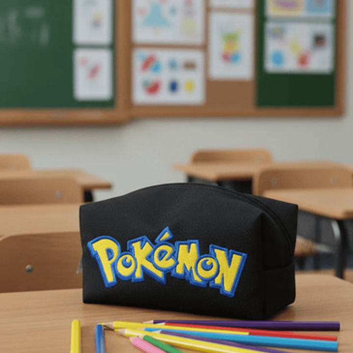 Estuche Bordado Gengar Negro 5